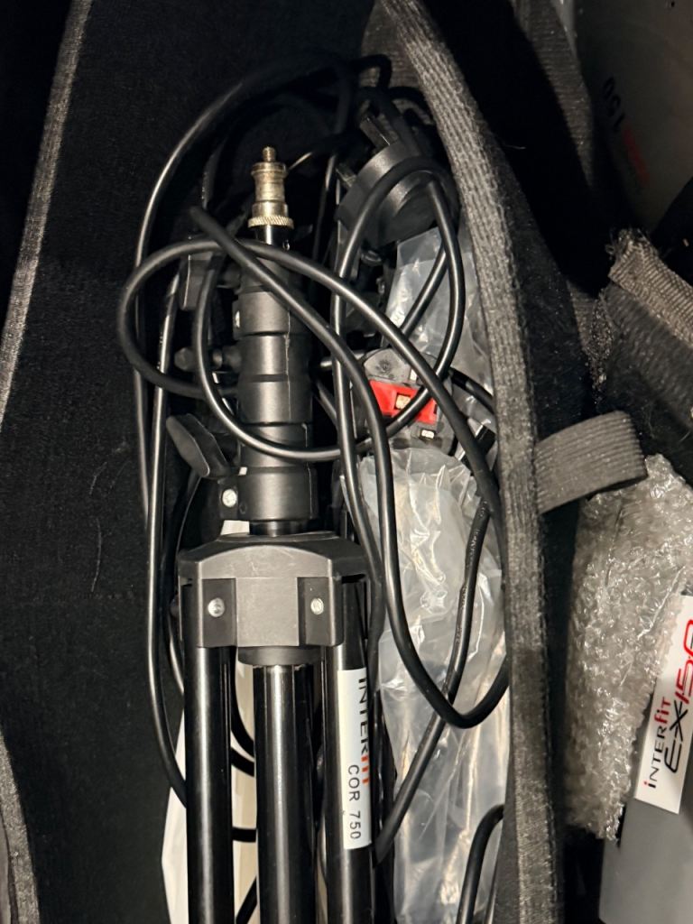 Interfit Venus Studio Flash Lighting Kit EX150 + COR750 Tripod Stands Softboxes Photography Set