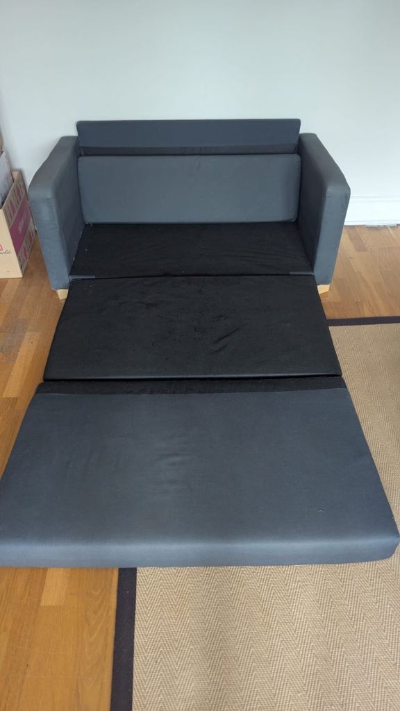 Blue ikea sofa bed 