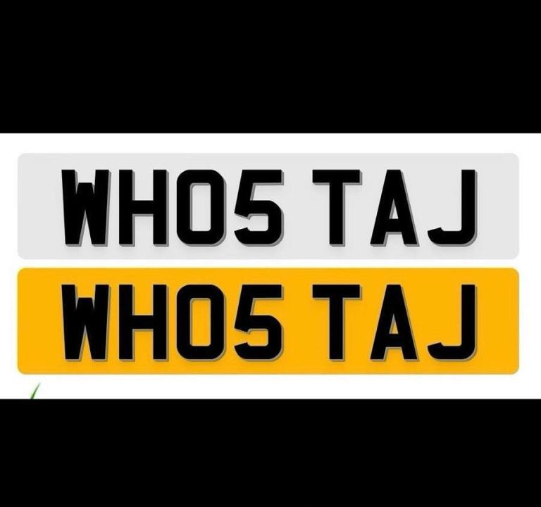 Private number plate 