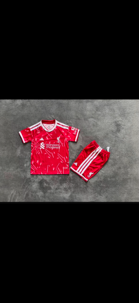 Adidas Kids Liverpool Football Kit - Red, New