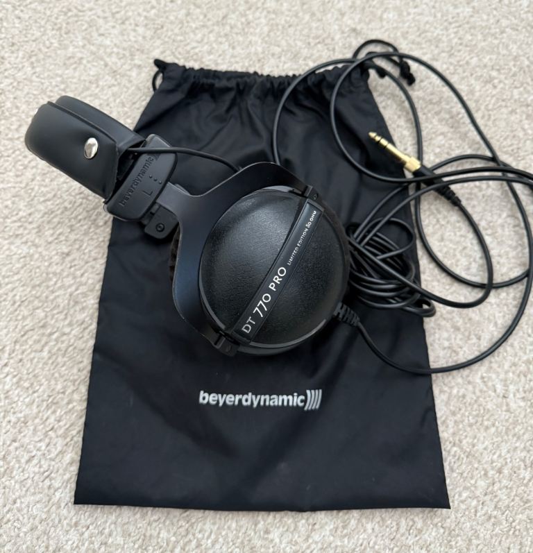 beyerdynamic DT 770 PRO 80 Ohm Black Limited Edition Monitoring Headphones 