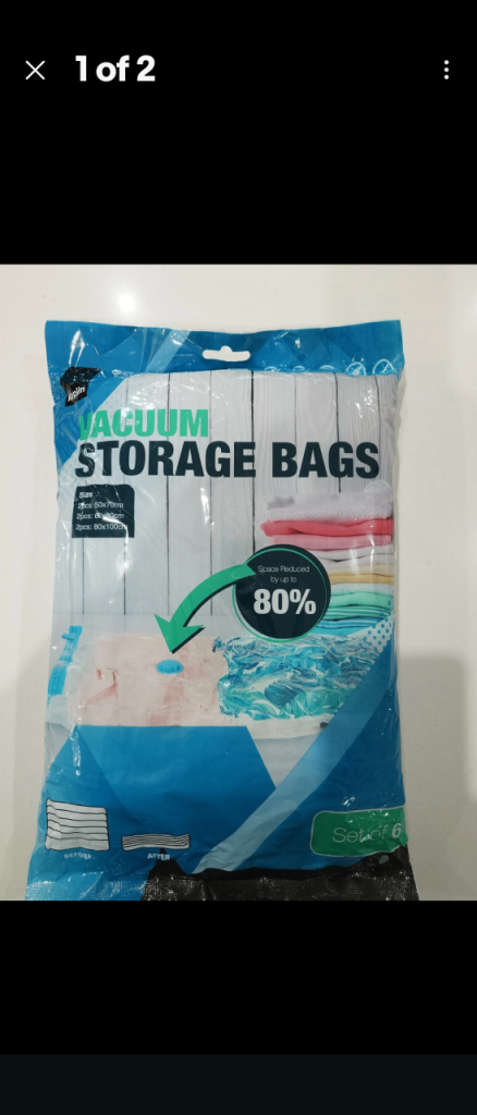 Vacuum storage bags x6
