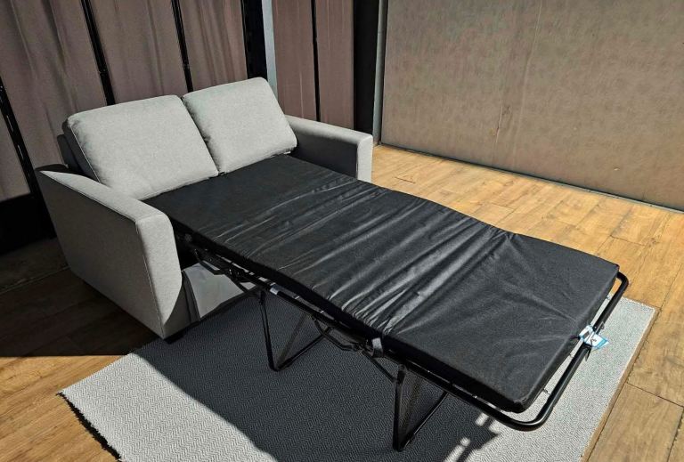 Unused Fabric Sofa Bed - Light Grey.