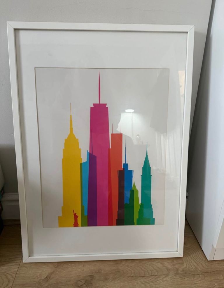 Large framed print of NYC from John Lewis 