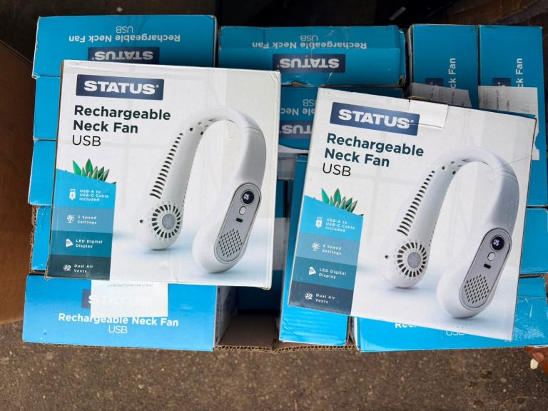 STATUS Rechargeable USB Neck Fan - Brand New in Box