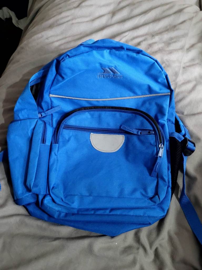 Trespass Blue Kids School Backpack Swagger Bag - Preloved Deal