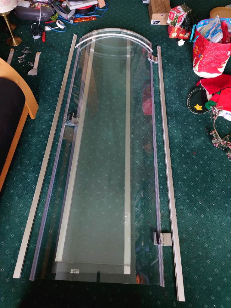 image for Quadrant glass shower door 