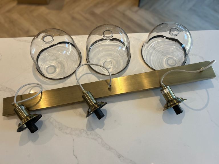 Brass Gloucester 3 Light Pendant Ceiling Light