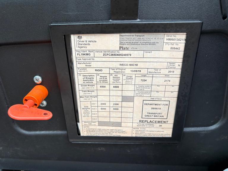 2019 Iveco Daily 3.0 HPI Welfare Van With TailLift NA Diesel Manual