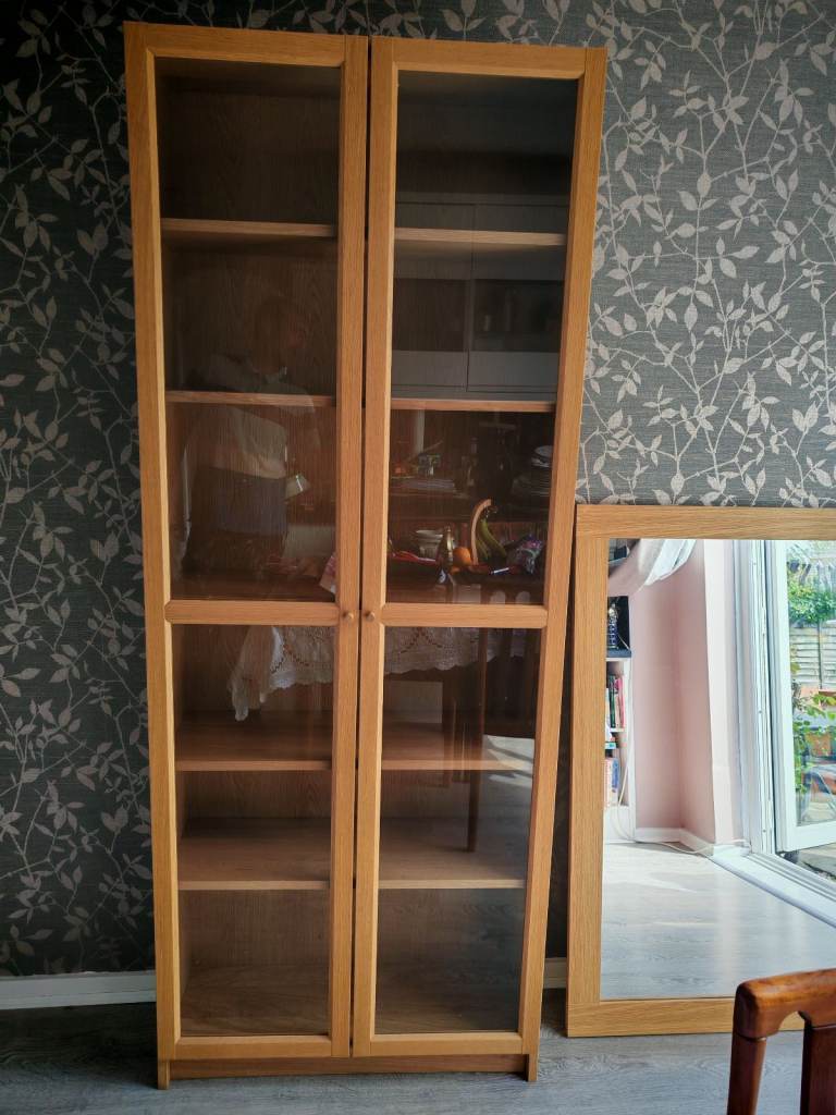 IKEA display cabinet and mirror 