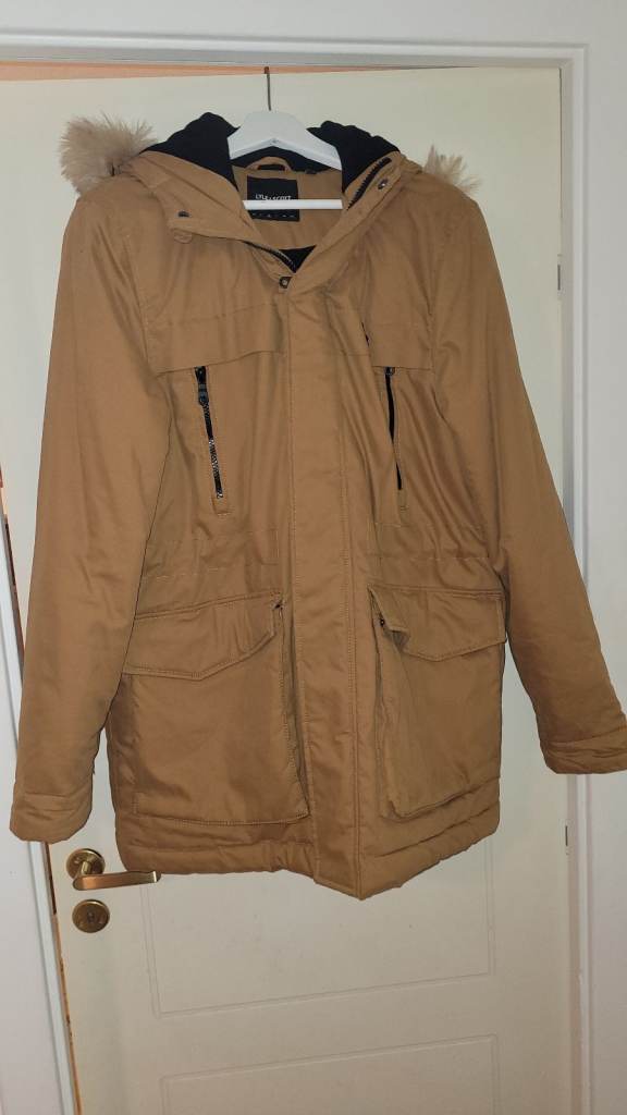 image for Lyle and Scott mustard colour winter parka size medium - excellent rarely worn condition