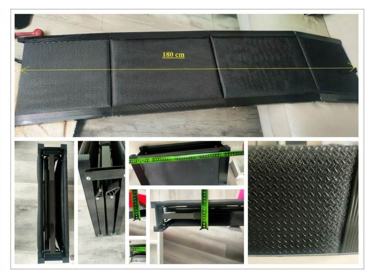 Folding Dog Ramp Stairs for Car SUV 180cm Aluminium 