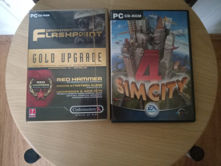 Two computer Games: Operation Flashpoint ( Gold upgrade) AND Sim City