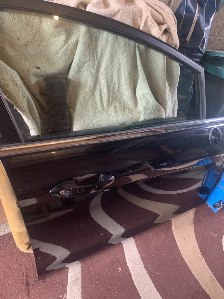 Black Ford fiesta drivers door mk7 2012 to 2017 5 door hatch