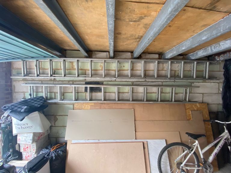 3x double extension ladders 2x3.1 1x 3.3 each section  £25 each