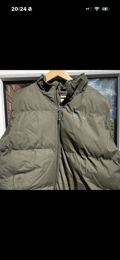 Mountain Warehouse Padded Gilet - Khaki Green, Good Condition