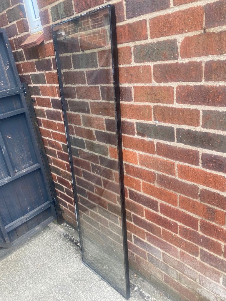Double glazed glass pane from French door 