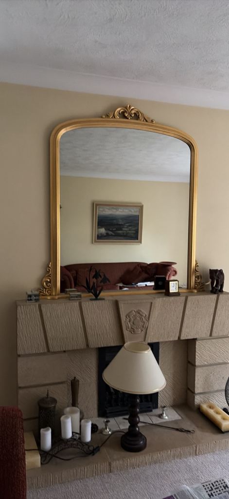 Large gilt mirror