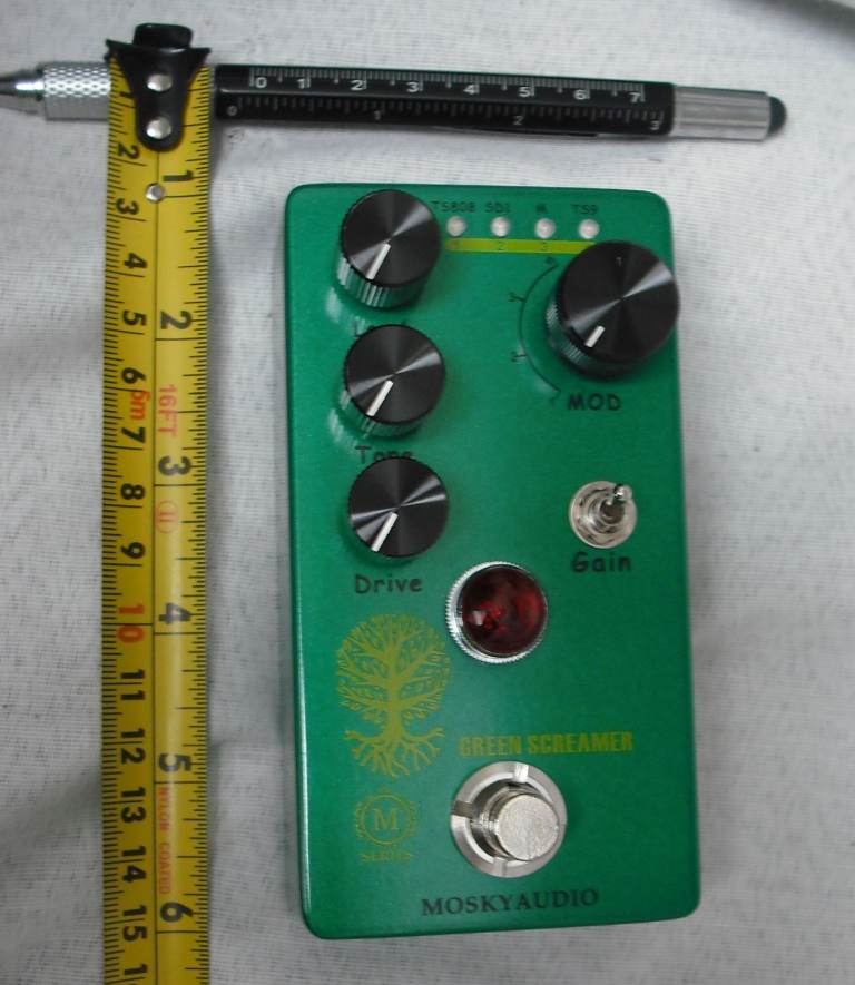 Mosky Green Screamer four mode tube overdrive distortion boost pedal guitar ts9 ts808