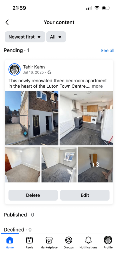 3 Bedroom Apartment Luton Town Centre 