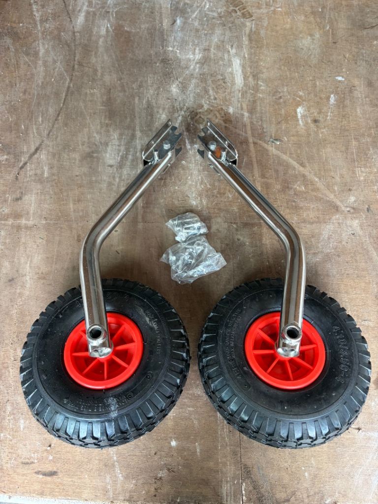 Boat launching wheels 