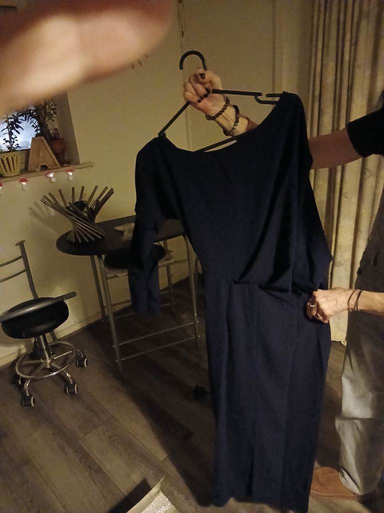 Asymmetric ladies dress