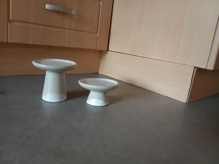 Pair of Small Ceramic Coasters / Stands - As Good As New