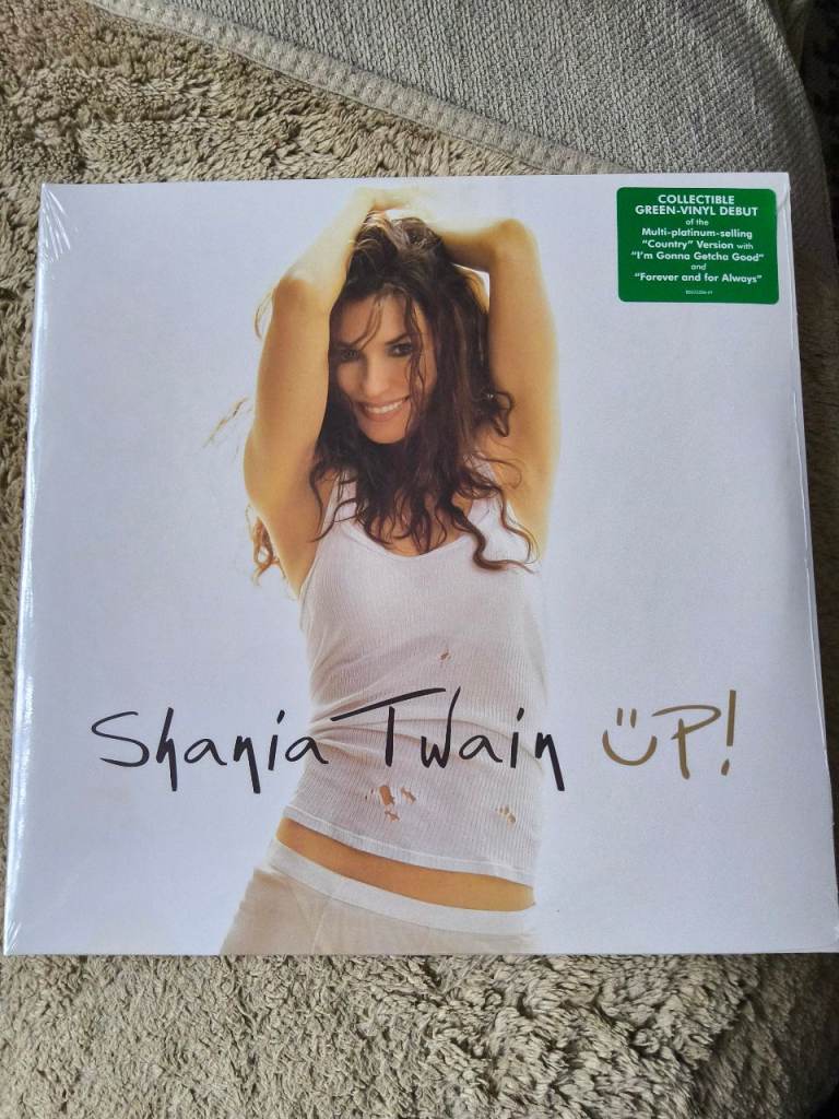 Shania Twain 'Up!' Green Vinyl Debut Album - Brand New Sealed