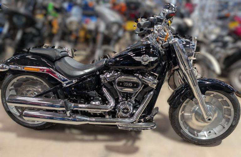 2021 21 HARLEY DAVIDSON FLFBS FATBOY [Phone number removed]BLACK11k MILESCUSTOM CRUISER