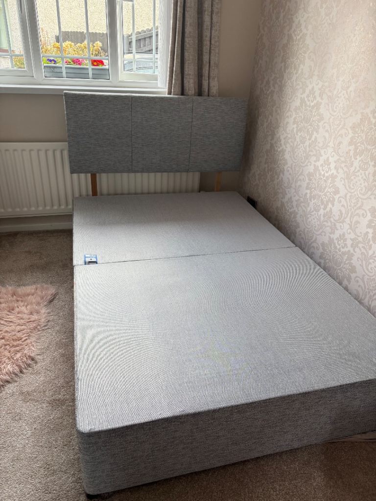 4ft divan bed and headboard 