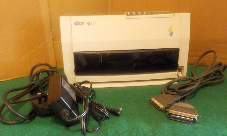 Star SJ-144 Colour & Monochrome Printer Manual, Parallel Cable. & Power Supply
