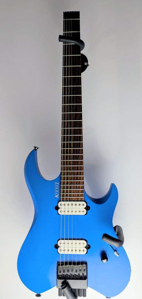 Kiesel Vader 7 Headless Baritone 2015 - Grabber Blue - signed by Jeff Kiesel