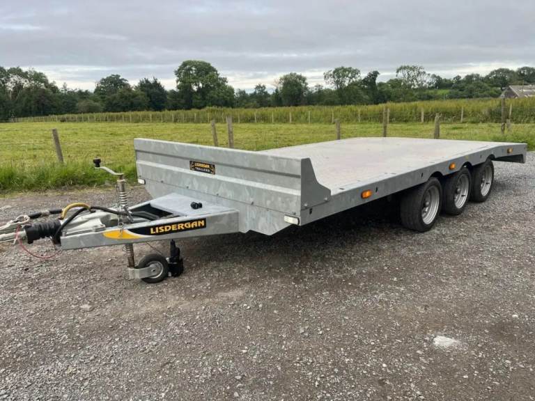 For Hire - 16ft beavertail car transporter  / flatbed trailer