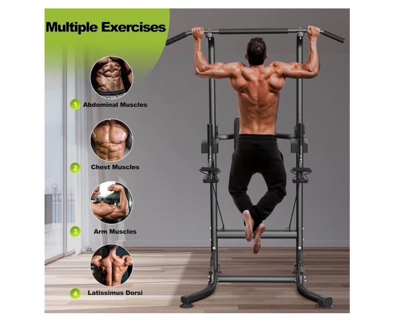Power Tower Dip Station Pull Up Bar