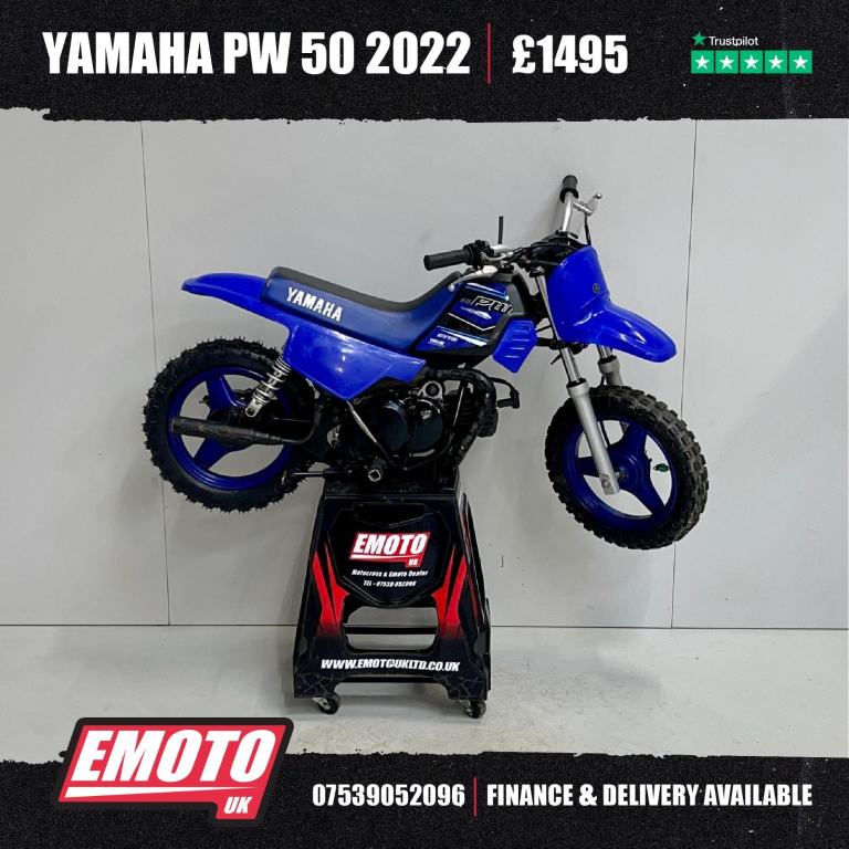 YAMAHA PW 50 2022 Kids Motocross Bike 50cc @EmotoUK - Finance Available