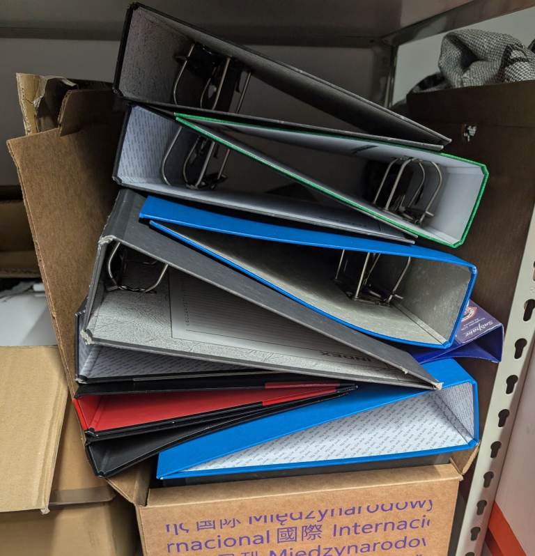 used lever arch folders