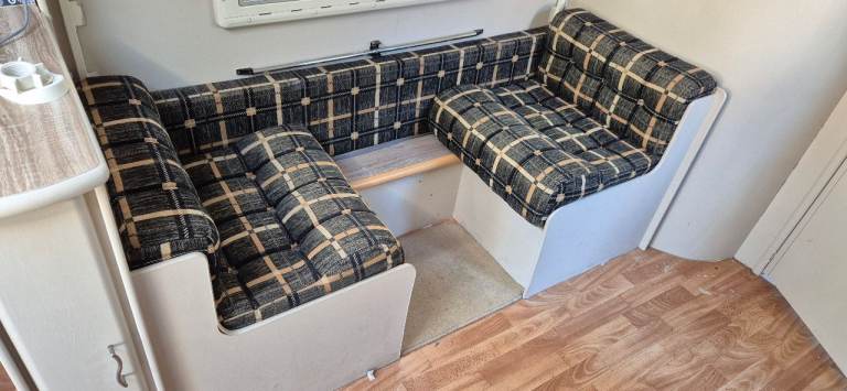 Cushions front and for bunk bed with bunk bed frame for camper caravan motorhome boat.