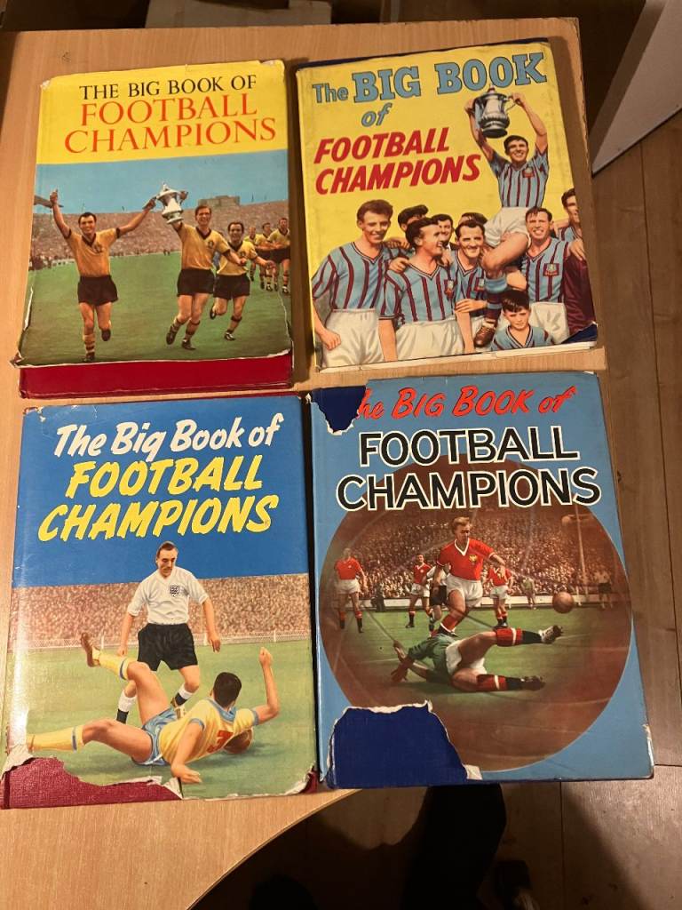 The Big Book Of Football Champions. 1950's x 4