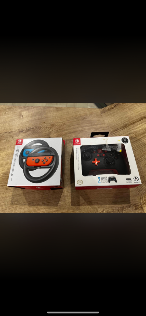 Switch wireless controller and 2 steering wheels £10 