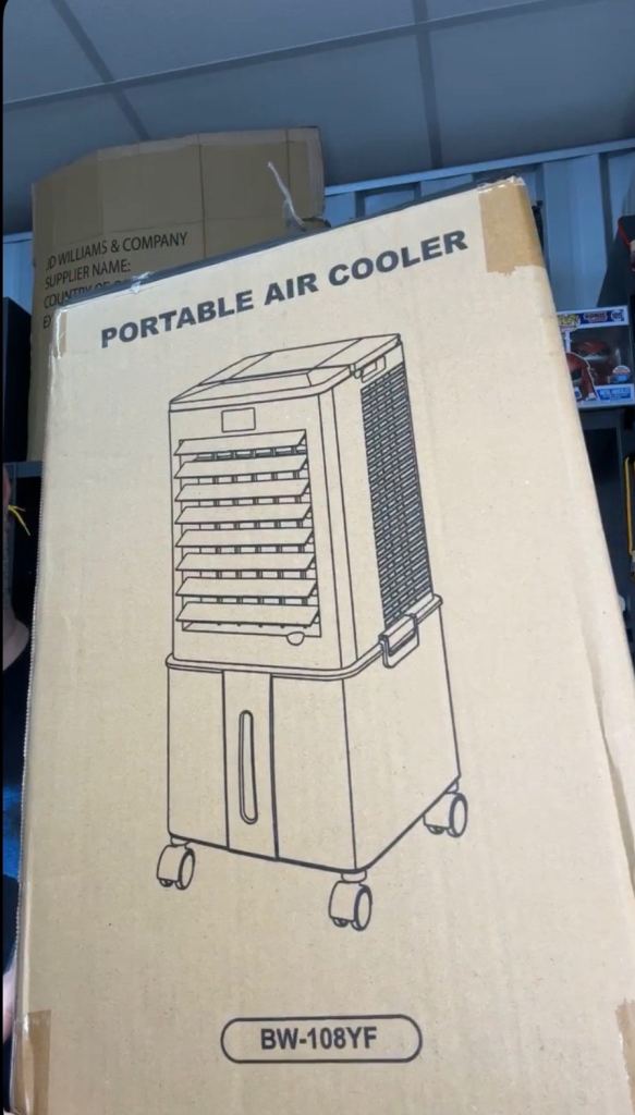 £109.00 Portable Air Cooler BW-108YF – Brand New in Box