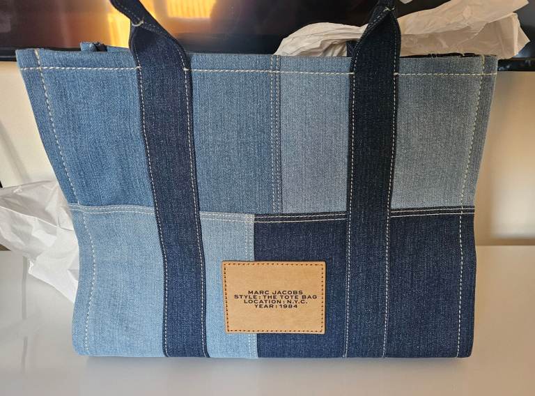 Brand New Mark Jacobs The Denim Large Tote Bag