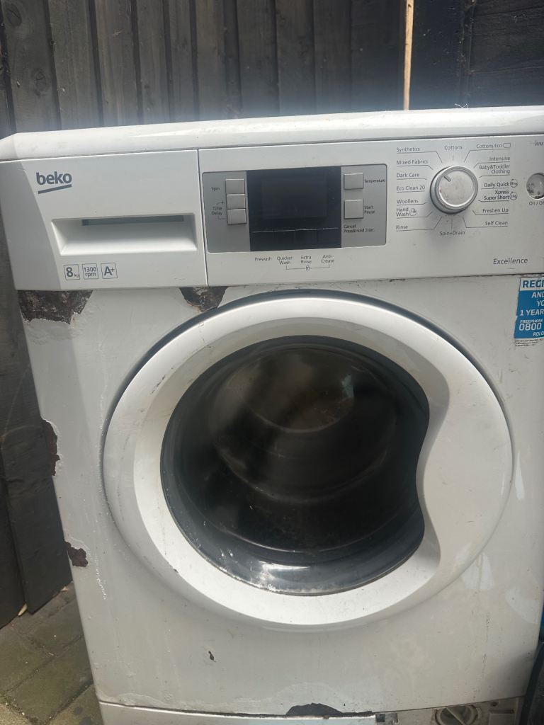 Beko Washing Machine 8kg – fully working