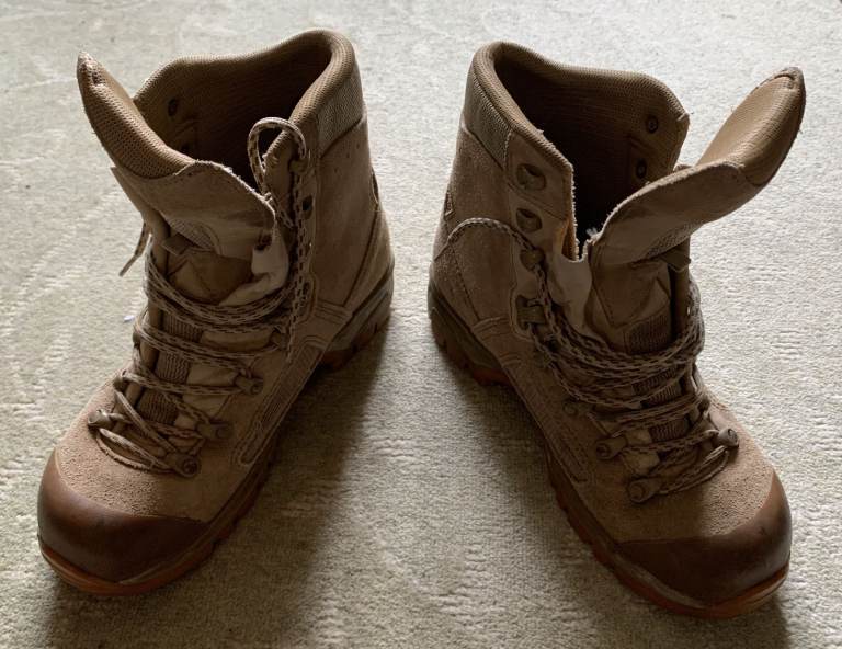 British Army Lowa desert boots