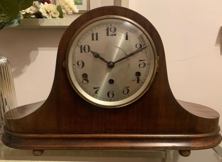 Stunning Napoleon Hat Westminster Chime Mantle Clock