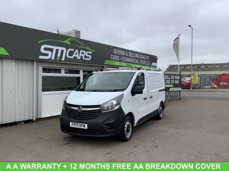 2017 Vauxhall Vivaro 1.6 CDTi 2900 ecoFLEX Panel Van 5dr Diesel Manual L1 H1 Euro 6 (s/s) (95 ps ...