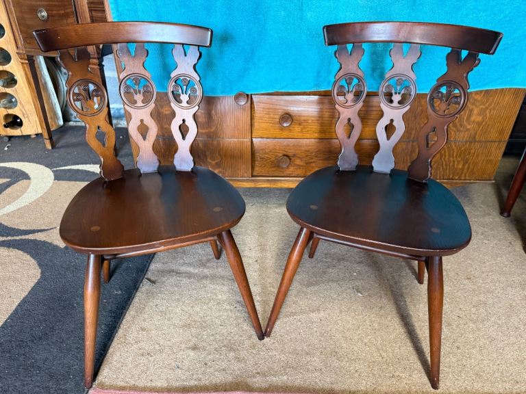 Ercol Fleur De Lys dining chairs
