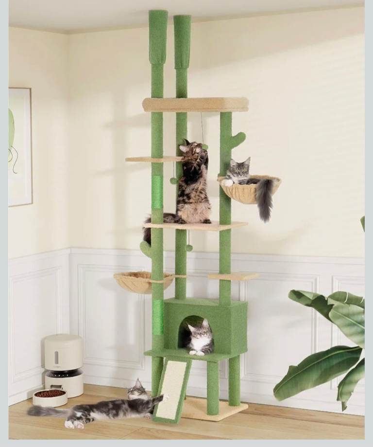 Floor to ceiling cat tree