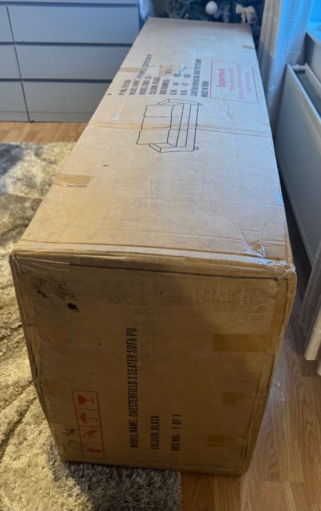 NEW BOXED 3 Seater Sofa 