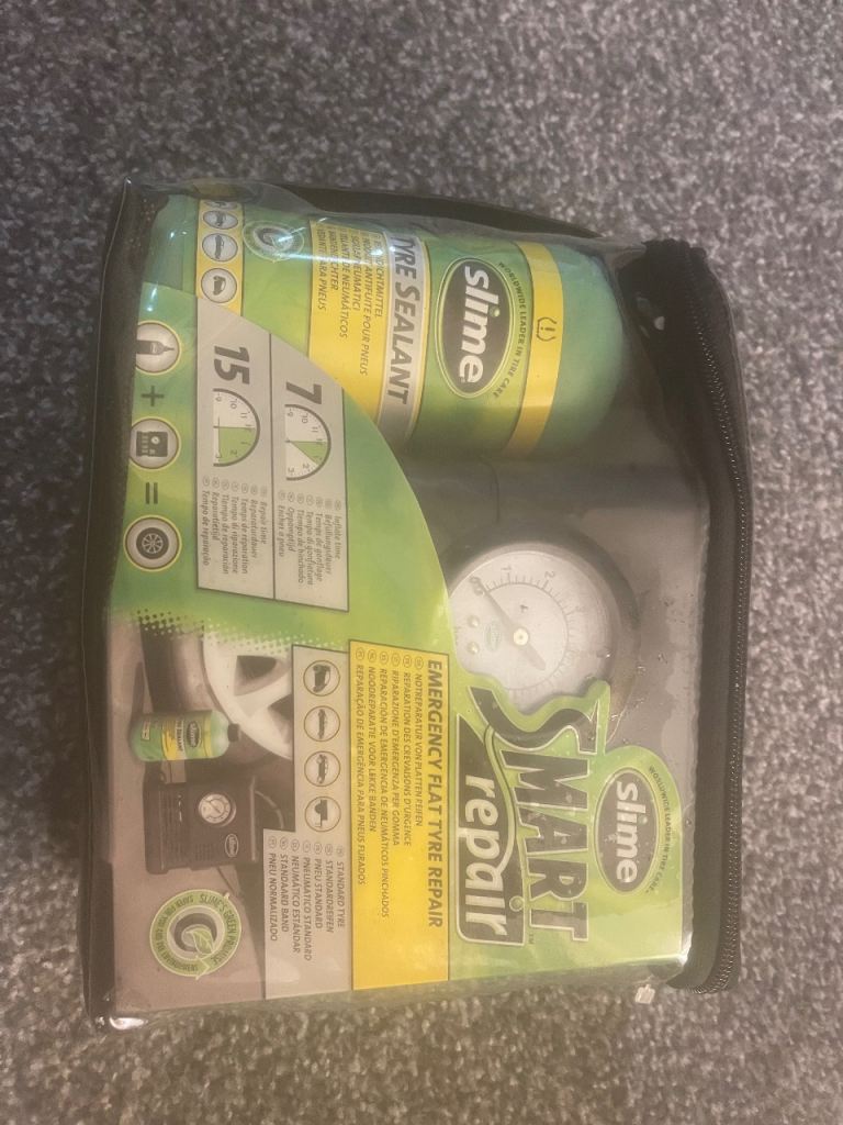 ***sold*** Brand new Car air compressor and tire repair set 