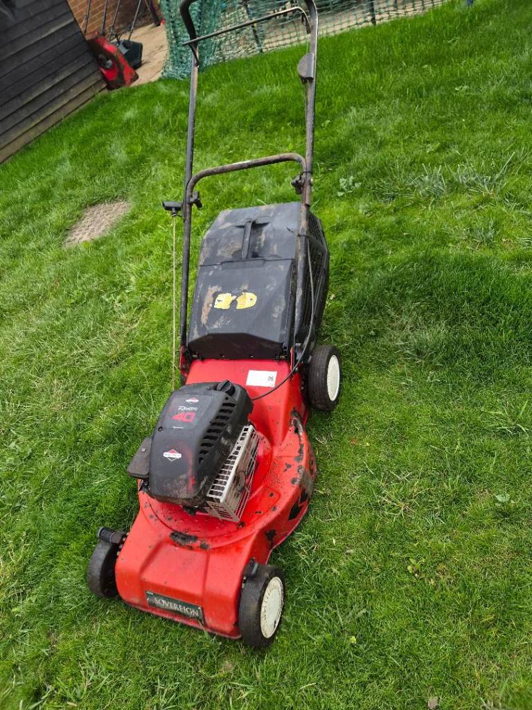 Sovereign petrol lawn mower 